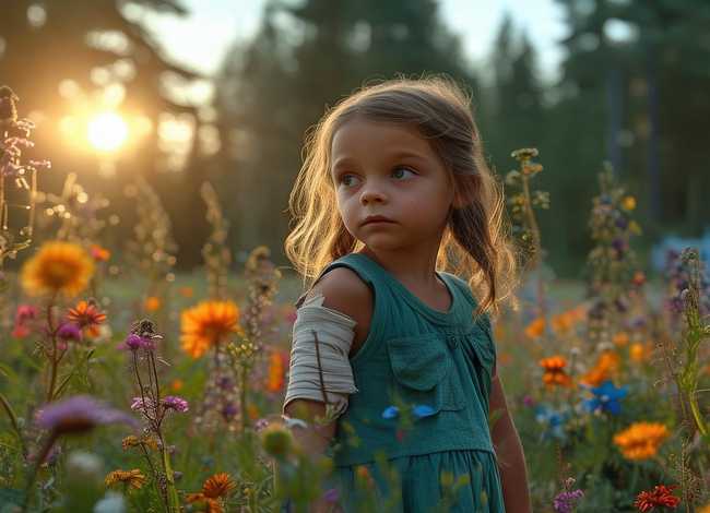 爷爷讲的故事全文（爷爷讲的故事全文 山花因见义勇为受了伤）