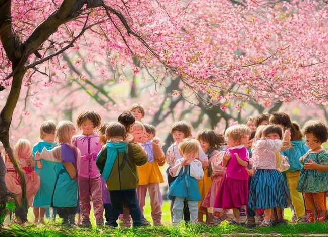 关于桃花的儿童朗诵，关于桃花的儿童朗诵稿件