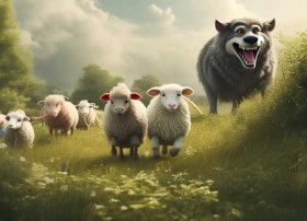 儿童故事七只小羊和狼的故事 七只小羊和狼的故事文字版