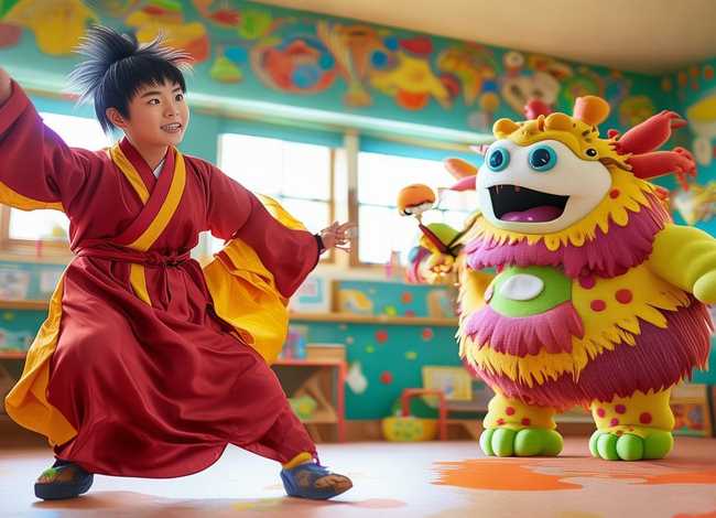儿童孙悟空打妖怪视频、孙悟空打妖怪儿歌视频老师表演