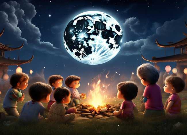 关于月亮的儿童诗，关于月亮的儿歌,故事,古诗