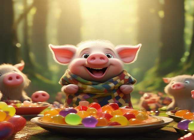 小猪分享果冻的故事（小猪分享果冻的故事作文）