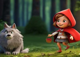 小红帽和大灰狼故事儿童动画片、小红帽和大灰狼的故事动画片
