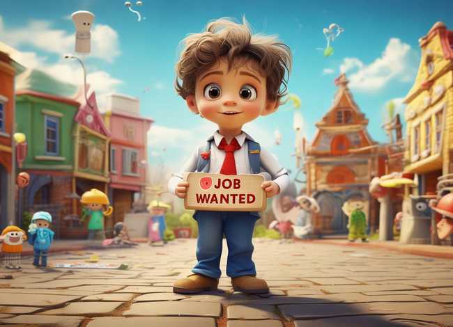 儿童故事《小孩找工作》 儿童找工作求职