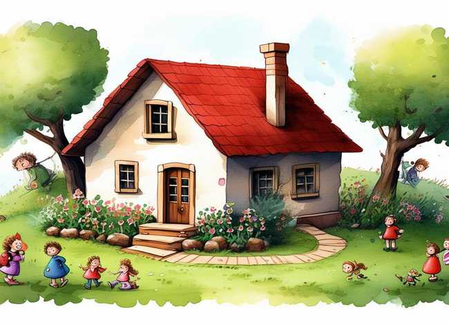 家乡的房子儿童故事（家乡的房子儿童画）