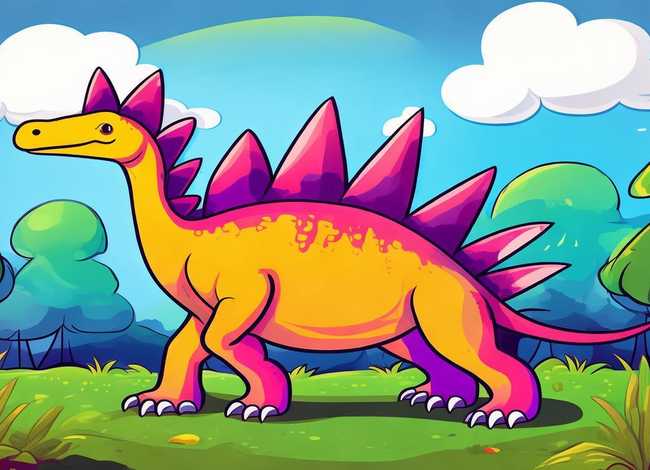 剑龙简笔画大全儿童画 剑龙简笔画大全儿童画图片