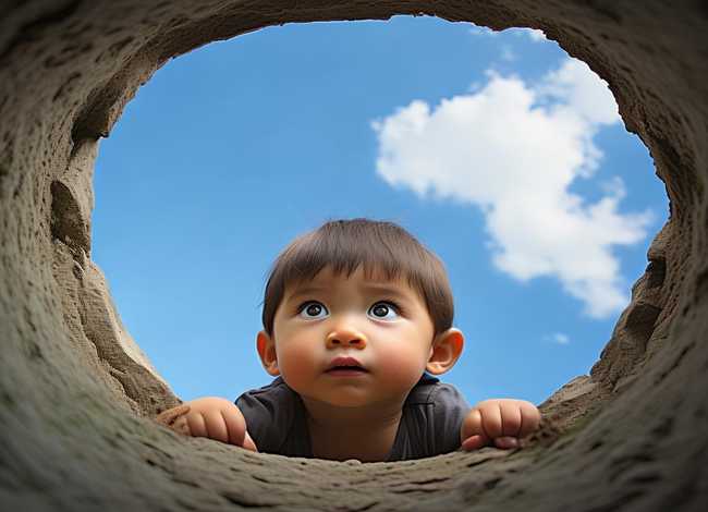 儿童成语绘画图片坐井观天 儿童成语绘画图片简单