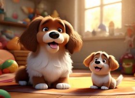 大狗的故事儿童故事大全 大狗和小狗的故事内容