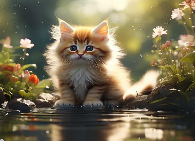 小猫钓鱼讲故事视频；小猫钓鱼讲故事视频背景音乐