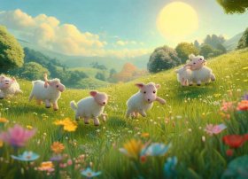 幼儿故事七只小羊和一个大狼；幼儿故事七只小羊和一个大狼狗