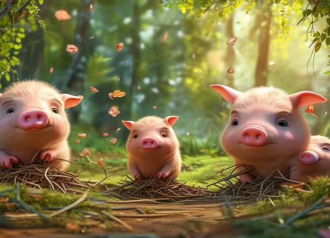 三只小猪童话故事绘本幼儿 三只小猪绘本故事视频