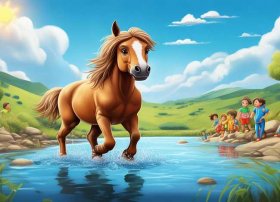 幼儿故事视频小马过河；幼儿故事表演视频 小马过河