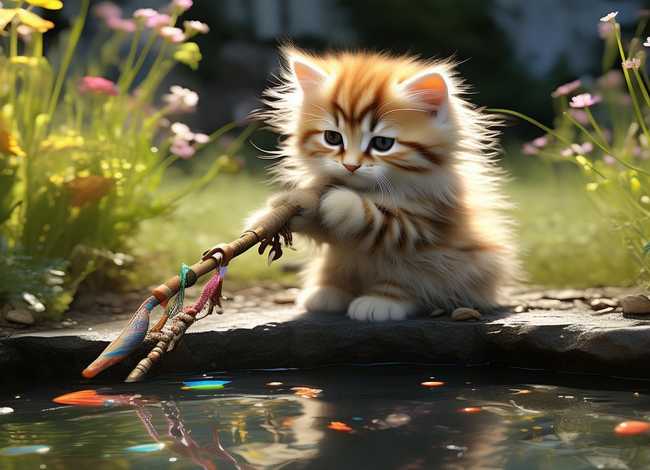 小猫钓鱼的故事视频（小猫钓鱼的故事视频绘本）