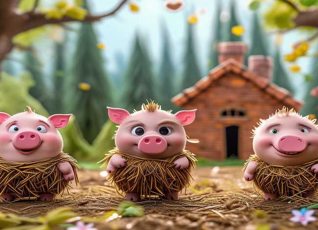 100个趣味儿童故事三只小猪 - 少儿故事三只小猪