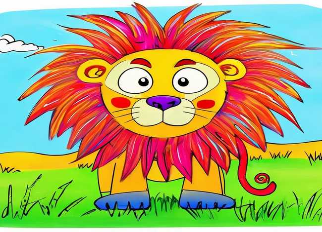 狮子儿童画,狮子儿童画简笔画 狮子儿童画,狮子儿童画简笔画