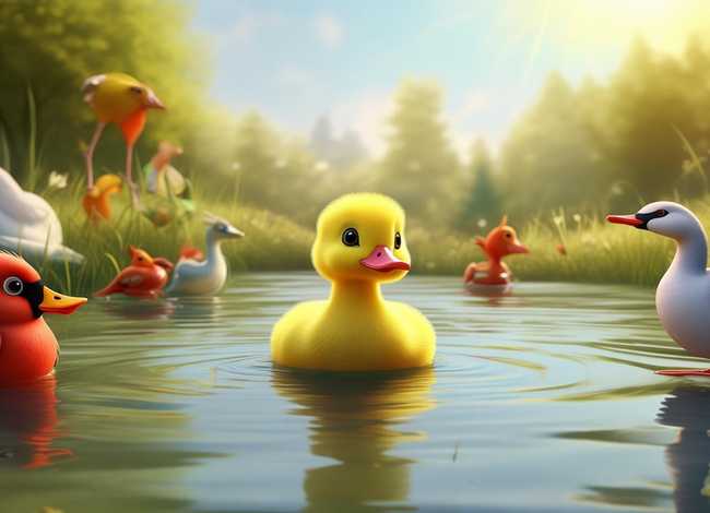 小鸭子找朋友儿童故事（小鸭子找朋友的故事图片）