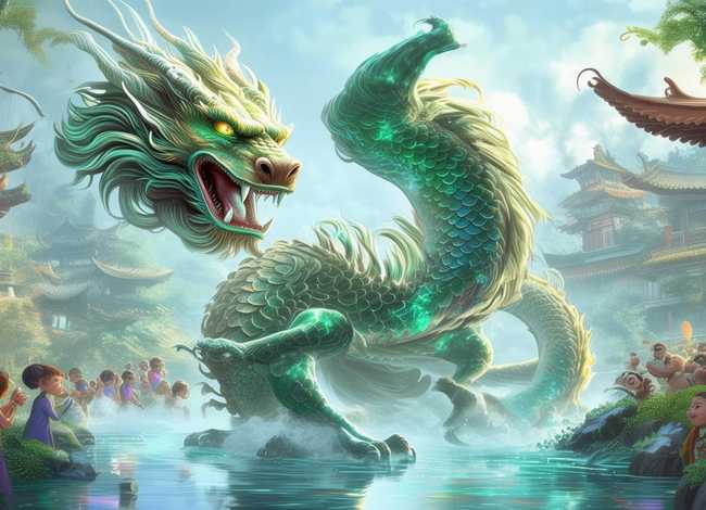 儿童故事中国龙的传说故事；中国民间故事龙的传说