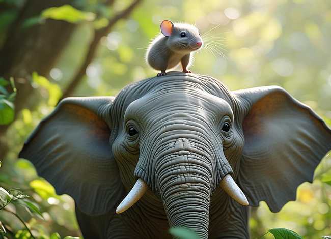 小老鼠吃大象故事启示、小老鼠吃大象故事启示是什么