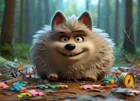 一只大笨狼的故事；一只大笨狼的故事告诉我们什么道理