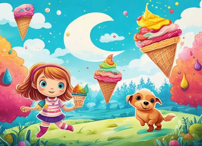 冰淇淋的故事绘本，冰淇淋的故事绘本图片