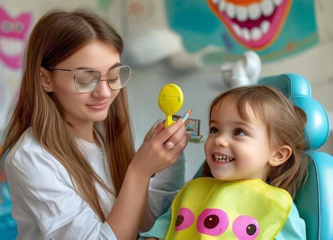 检查牙齿的儿童故事（儿童启蒙游戏-牙医大姐姐给小朋友检查牙齿）