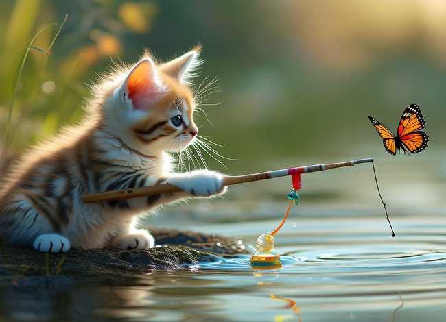 小猫钓鱼故事简洁版 小猫钓鱼故事简洁版视频