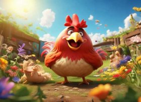 绘本故事勇敢的小公鸡；绘本故事勇敢的小公鸡图片