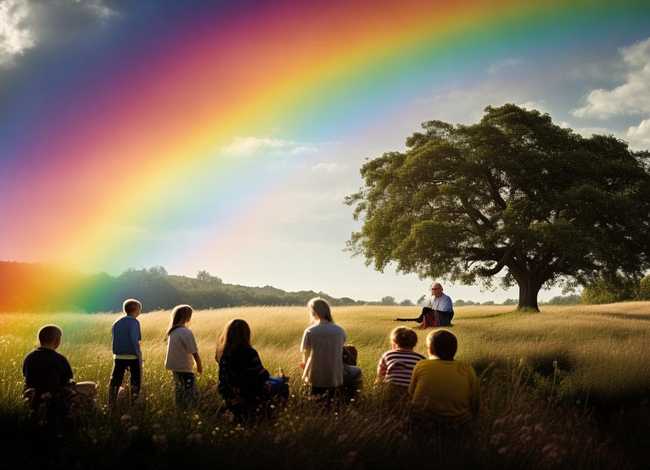 彩虹的由来民间故事 - 彩虹的由来民间故事简短