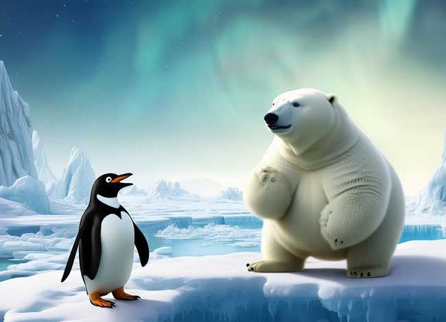 北极熊和企鹅的故事 - 北极熊和企鹅的故事内容