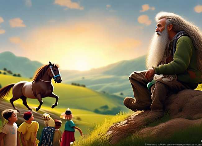 儿童故事演讲ppt课件塞翁失马，讲塞翁失马的故事