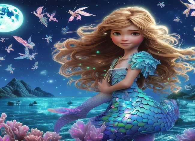 儿童童话故事公主和美人鱼，儿童公主动画片大电影美人鱼和仙子
