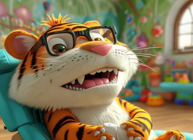儿童故事老虎拔牙绘本，幼儿绘本故事老虎拔牙