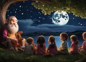 儿童睡前故事免费听猴子捞月亮、讲故事大全免费听猴子捞月亮