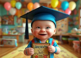 小婴儿听的故事，小婴儿听故事毕业了的说说搞笑