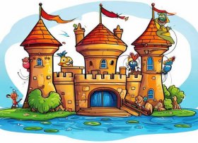 城堡儿童简笔画图片大全最新；城堡儿童简笔画图片大全最新版