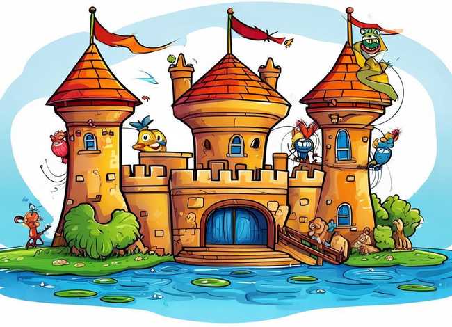 城堡儿童简笔画图片大全最新；城堡儿童简笔画图片大全最新版