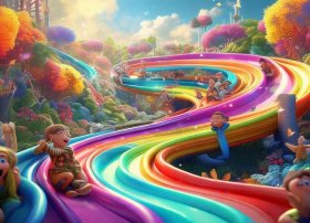 神奇的滑梯儿童故事；奇妙的滑梯故事