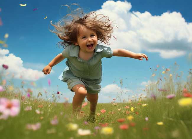 幼儿奔跑视频、幼儿奔跑视频发圈文案