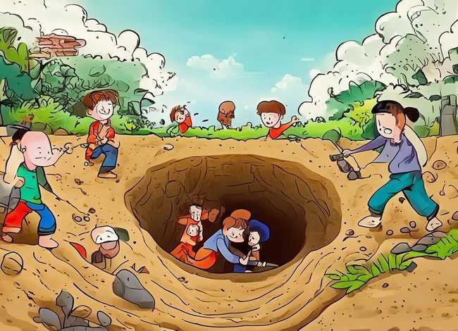 地道战儿童画（地道战儿童画怎么画）