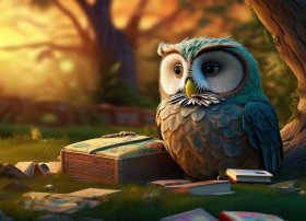 儿童故事童话故事猫头鹰搬家 寓言故事猫头鹰搬家