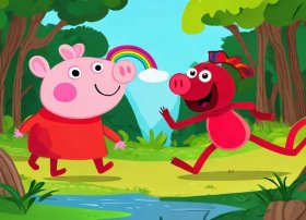 小猪佩奇红猴子的故事，小猪佩奇红猴子的故事视频