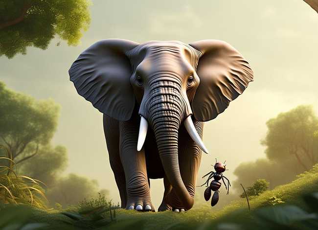 大象蚂蚁的故事（大象蚂蚁的故事内容）