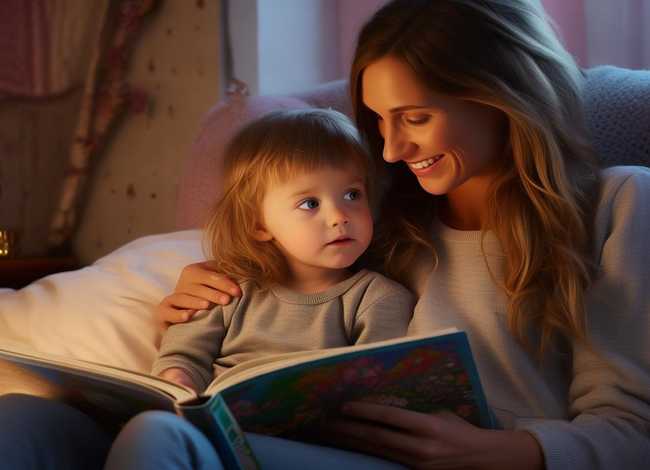 陪宝贝听睡前故事；陪宝贝听睡前故事文案