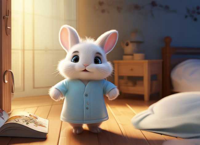 儿童故事小兔子乖乖把门打开；小兔睡前故事小兔子乖乖把门开开