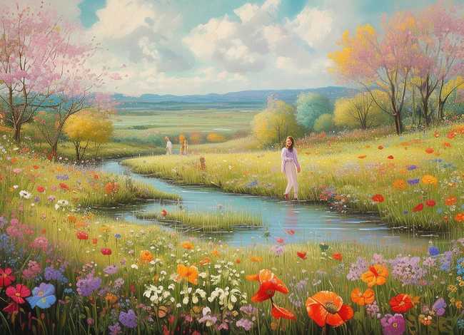 春天故事绘画、春天故事绘画图片大全