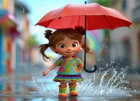 雨天的儿童画 - 雨天的儿童画怎么画