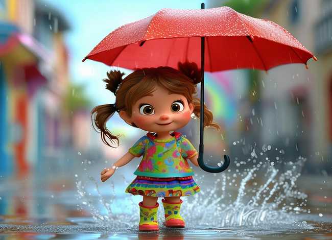 雨天的儿童画 - 雨天的儿童画怎么画 雨天的儿童画 - 雨天的儿童画怎么画