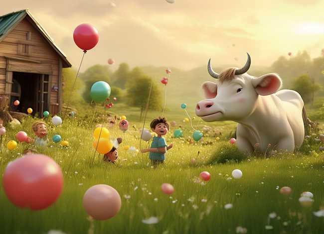 奶牛的儿童简短故事 - 关于奶牛的故事简短