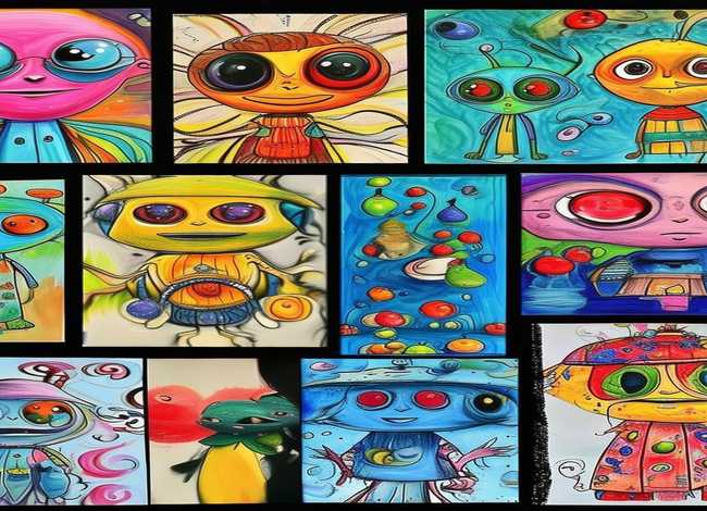 外星人儿童画图片 外星人儿童画图片大全