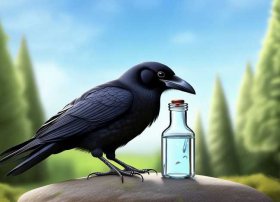 乌鸦喝水的故事一年级 - 乌鸦喝水的故事一年级课文